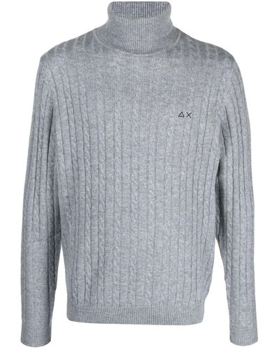 Sun 68 Wool Sweater - Gray