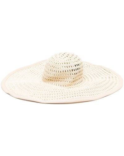 Missoni Scarf-detail Interwoven Sun Hat - White