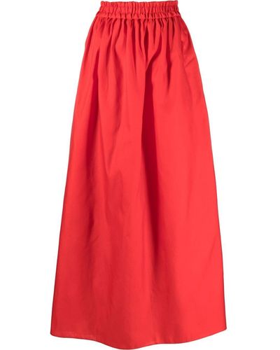 Emporio Armani High-waist Maxi Skirt - Red