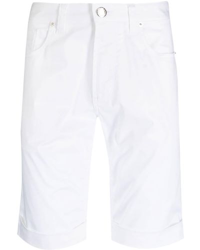 Emporio Armani Straight-leg Bermuda Shorts - White