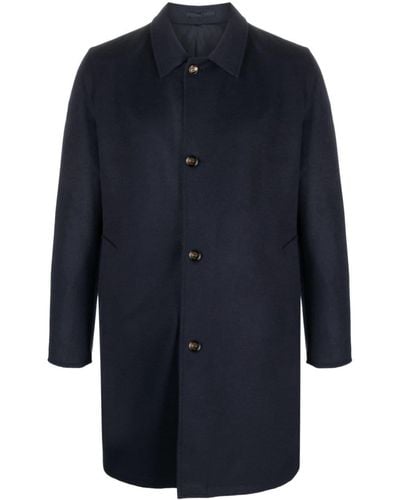 KIRED Spread-collar Single-breasted Coat - Blue