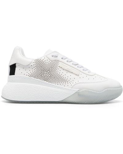 Stella McCartney Loop Faux-leather Trainers - White