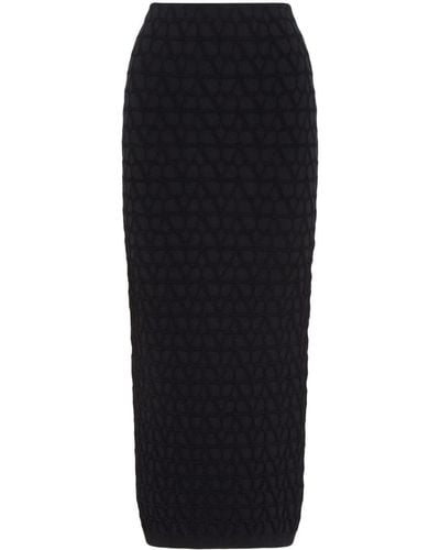 Valentino Toile Iconographe Midi Skirt - Black
