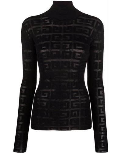 Givenchy Monogram Turte-neck Sweater - Black