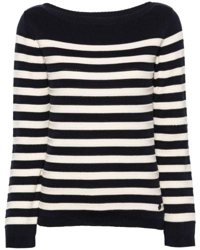 Woolrich Striped Cotton Sweater - Blue