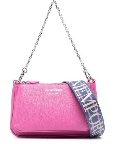 Emporio Armani Logo-print Cross-body Bag - Pink