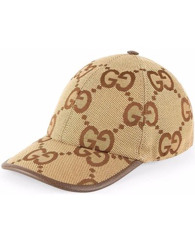 Gucci Jumbo GG Canvas Baseball Hat - Brown