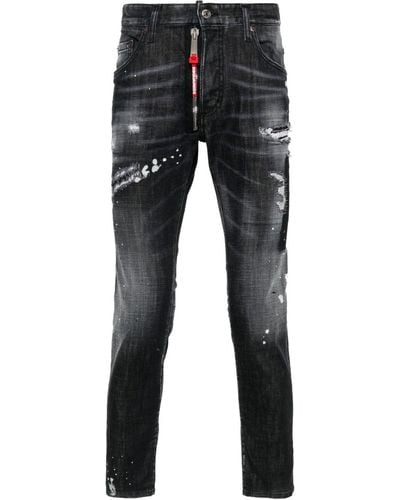DSquared² Skater Slim-leg Jeans - Black