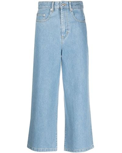 KENZO Cropped Denim Jeans - Blue