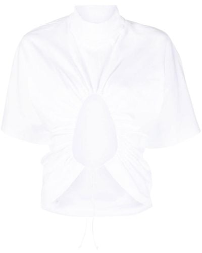 Alaïa Cropped Shirt - White