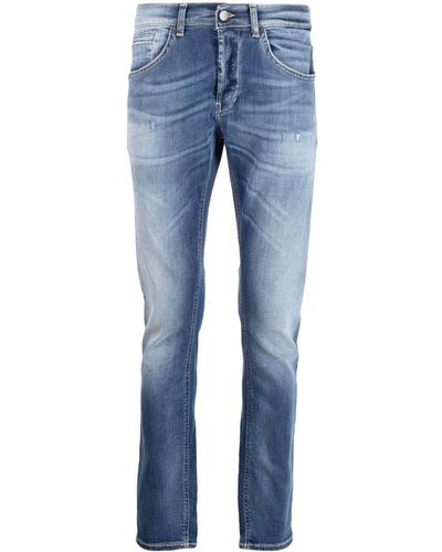 Dondup Straight-leg Washed Jeans - Blue