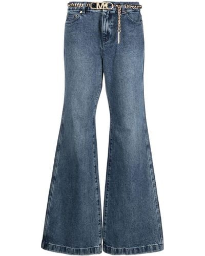 MICHAEL Michael Kors Jeans svasati a vita alta - Blu