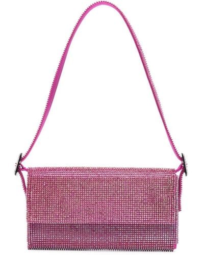 Benedetta Bruzziches Vittissima La Petite Crystal-embellished Clutch Bag - Purple