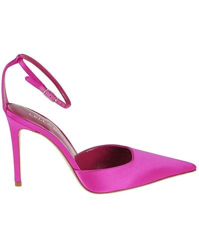 Lella Baldi Leather Court Shoes - Pink