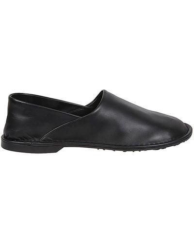 Loewe Toy Leather Slippers - Black