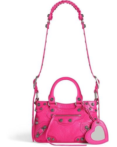 Balenciaga Small Neo Cagole Tote Bag - Pink