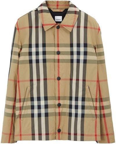 Burberry Check-pattern Shirt Jacket - Multicolour