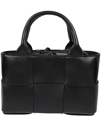 Bottega Veneta Candy Arco Leather Tote Bag - Black