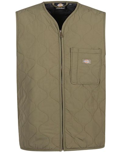 Dickies Construct Logo Down Vest - Green