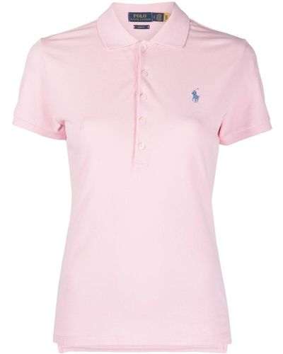 Polo Ralph Lauren Logo-embroidered Polo Shirt - Pink