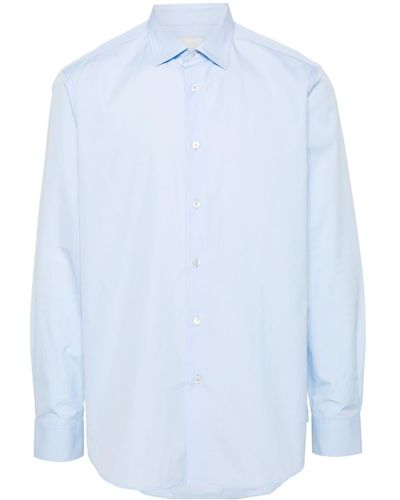 Paul Smith Cotton Poplin Shirt - Blue