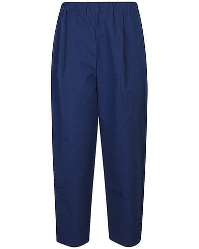 Apuntob Regular Fit Cotton Pants - Blue