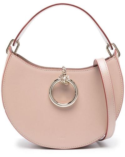 Chloé Arlene Medium Leather Shoulder Bag - Pink
