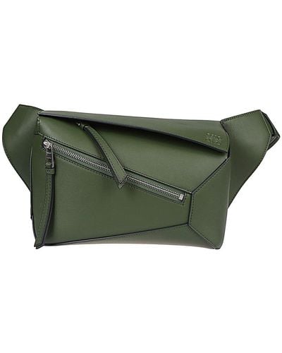 Loewe Leather Pouch - Green
