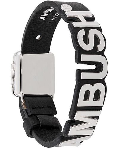 Ambush Nameplate Logo Bracelet - Black