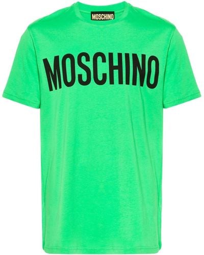 Moschino Logo-print Cotton T-shirt - Green