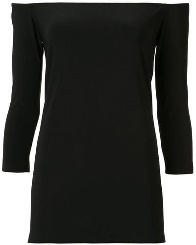 Norma Kamali Blusa con spalle scoperte - Nero