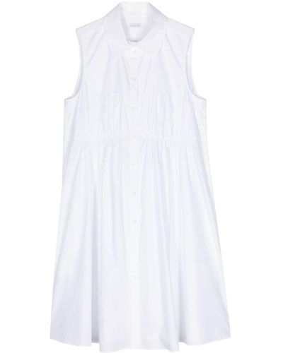 Patrizia Pepe Poplin Shirt Dress - White
