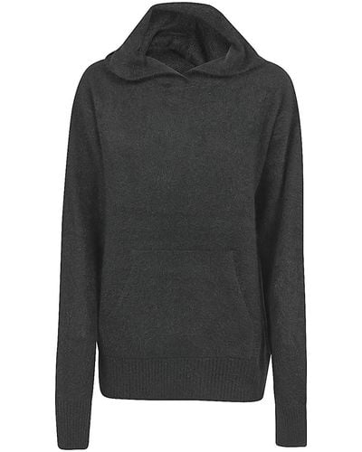 Majestic Knitted Hoodie - Black