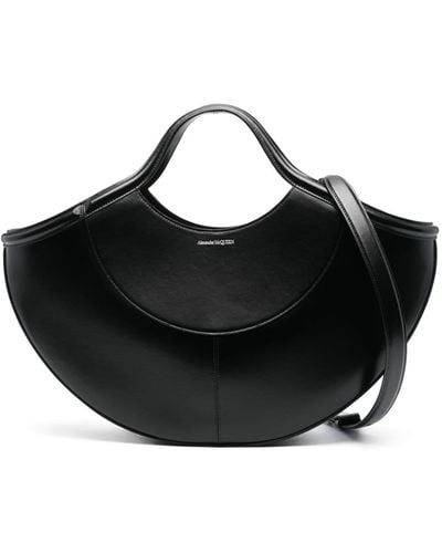 Alexander McQueen The Cove Leather Handbag - Black