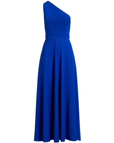 Ralph Lauren One-shoulder A-line Maxi Dress - Blue