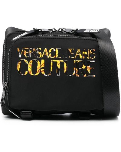 Versace Jeans Couture Black Baroque Print Messenger Bag - Bags & Luggage  from Brother2Brother UK