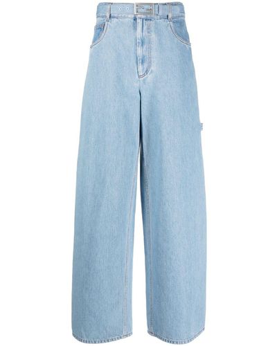 Fendi Wide Leg Denim Jeans - Blue