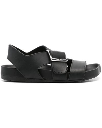 Loewe Ease Leather Sandals - Black