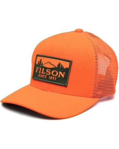 Filson Logo-patch Trucker Hat - Orange