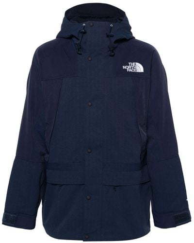 The North Face Logo-Embroidered Cargo Jacket - Blue
