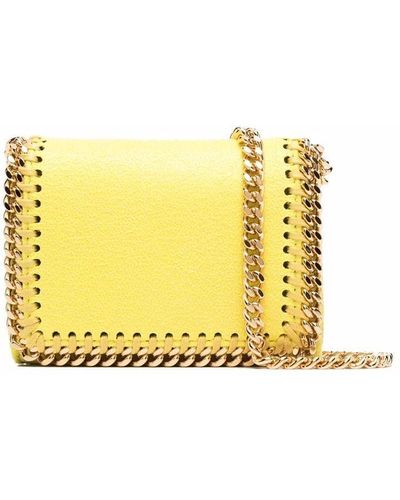 Stella McCartney Falabella Small Flap Wallet - Yellow