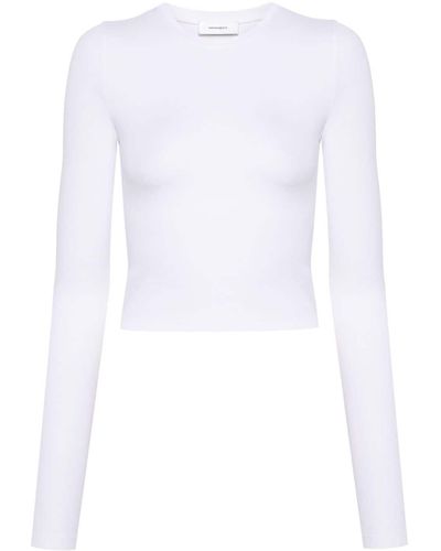 Wardrobe NYC Crew Neck Stretch-jersey T-shirt - White