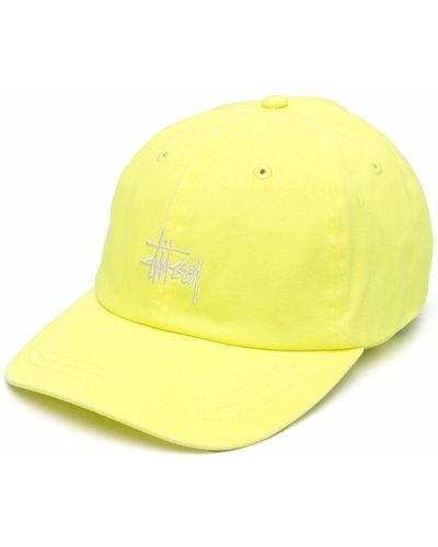 Stussy Logo Baseball Hat - Yellow