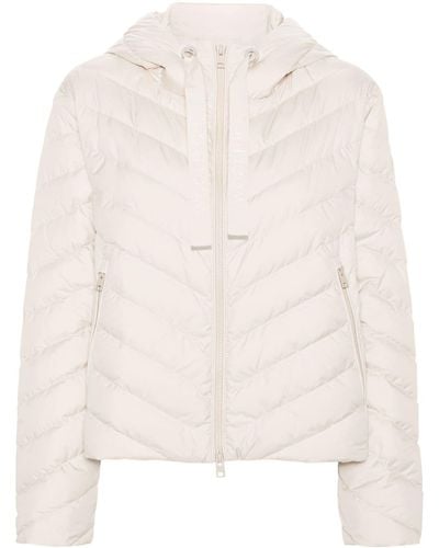 Woolrich Chevron Hooded Jacket - Natural