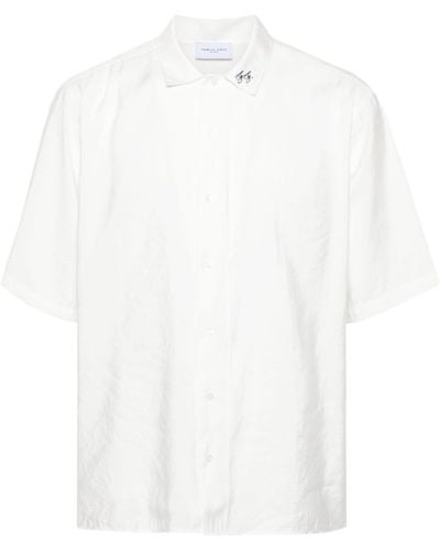 FAMILY FIRST Logo-embroidered Shirt - White