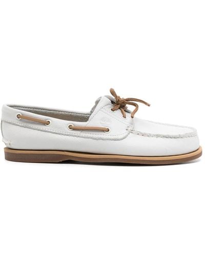 Timberland Loafer With Logo - White