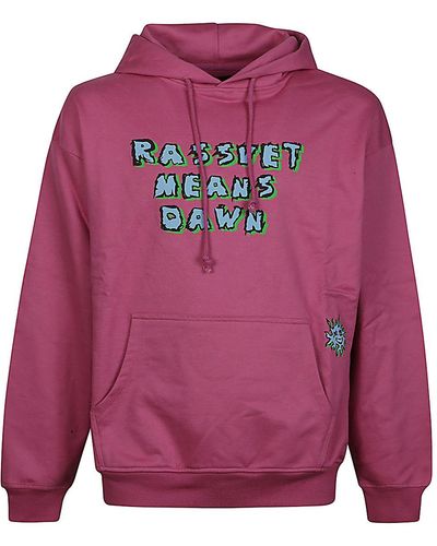 Rassvet (PACCBET) Cotton Sweatshirt With Print - Pink
