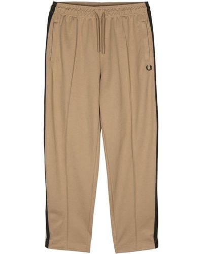 Fred Perry Straight-leg Track Pants - Natural