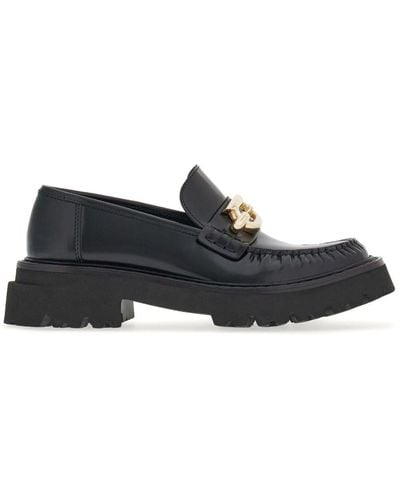 Ferragamo Ingrid Loafers Shoes - Black