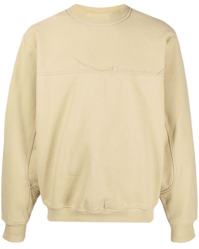 Jacquemus Logo-embroidered Cotton Sweater - Natural